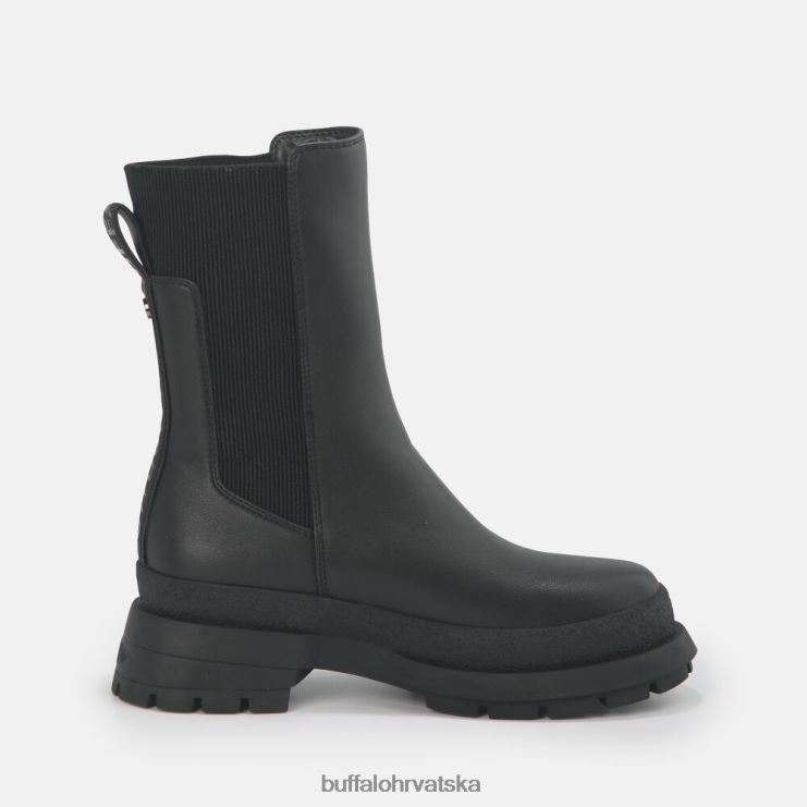 crno Buffalo shari bootie ravne veganske |čizme TDD6T639